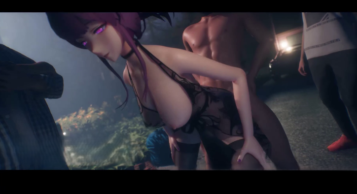 激情的野外露出调教，那么多根肉棒，到底该用哪一根呢？